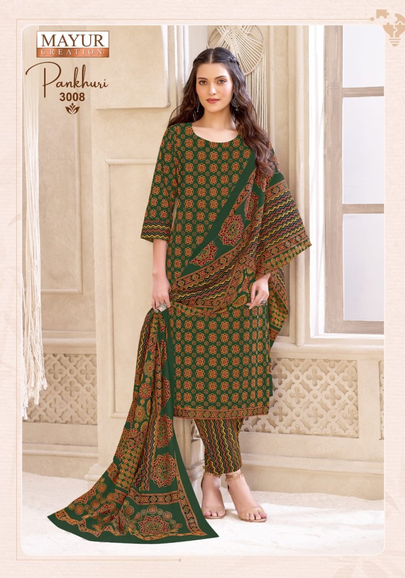 Pankhuri Vol 3 By Mayur Cotton Printed Dress Material 